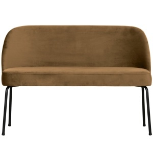 Banca galben miere din catifea 120 cm Vogue Woood