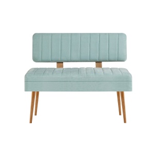 Banca verde deschis din textil 110 cm Vina 0400 The Home Collection