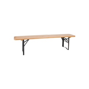 Bancheta exterior neagra/maro din lemn 120 cm Jovia Esschert Design