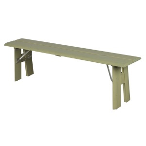 Bancheta exterior verde salvie din lemn 170 cm Avenue Zuiver