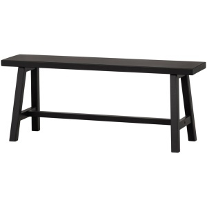 Bancheta neagra din lemn 110 cm Imme Woood