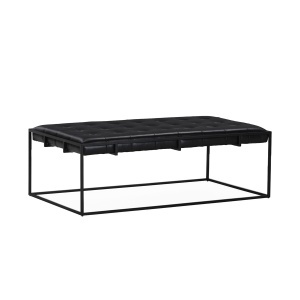Bancheta neagra din metal 133 cm Ashley Thai Natura