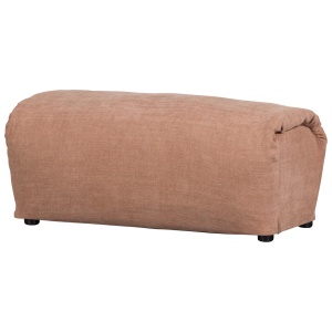 Bancheta roz din textil 91 cm Baggy Chenille Woood