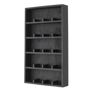 Biblioteca de perete neagra din lemn 82 cm Thessa Bloomingville