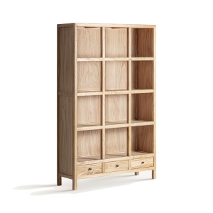 Biblioteca modulara maro din lemn 190 cm Brecey Vical Home
