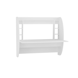 Birou cu etajera alb 55x124 cm Buglem The Home Collection