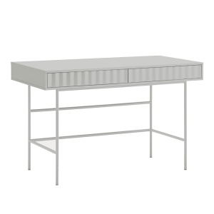 Birou gri deschis din metal 60x120 cm Sierra Teulat