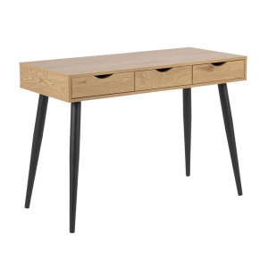Birou negru/maro din metal 50x110 cm Neptun Quiet Object