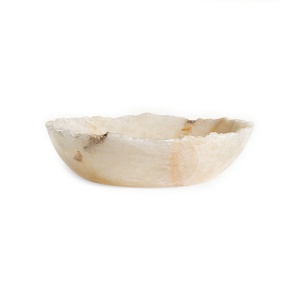 Bol decorativ crem din piatra 31x40 cm Centerpiece Vical Home