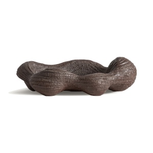 Bol decorativ maro din ceramica 34x45 cm Freya Vical Home