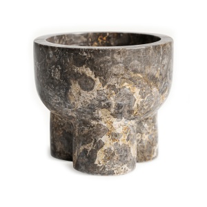 Bol decorativ maro din marmura 14 cm Centerpiece Vical Home