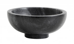 Bol decorativ negru/gri din marmura 13 cm Black Marble Bowl Nordal