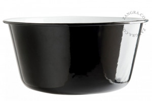 Bol negru din metal 26 cm Eve Zangra