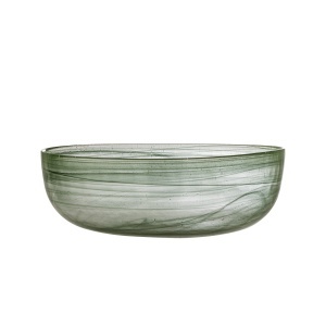 Bol verde din sticla 27 cm Amelie Bloomingville