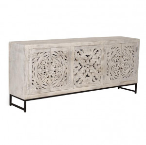 Bufet inferior alb/gri din lemn 190 cm Mykonos Giner y Colomer
