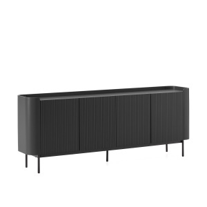 Bufet inferior negru 200 cm Willa The Home Collection