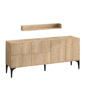 Bufet inferior si raft maro Stella The Home Collection