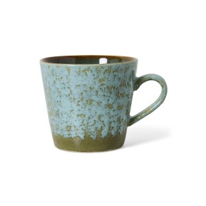 Cana verde/gri din ceramica 330 ml 70s Verdigris HKliving