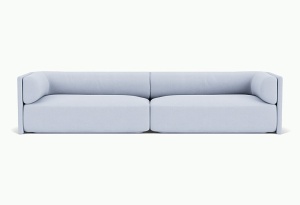 Canapea albastru gheata din textil pentru 3 persoane Bolster Kvadrat Vidar Ice - 723 FEST