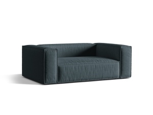 Canapea albastru petrol din textil pentru 2 persoane Nuria Structural Micadoni