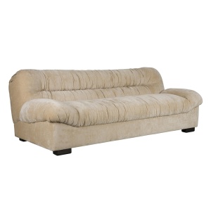 Canapea bej din textil pentru 3 persoane Douglas Dutchbone