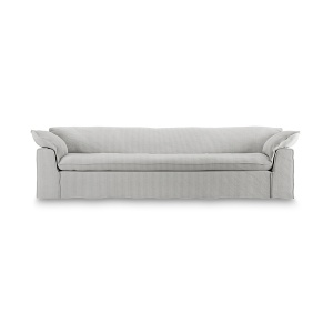 Canapea crem din textil 305 cm Nomad Corduroy HKliving