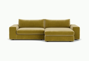 Canapea cu colt verde fistic din textil 272 cm Lou Right Royal Pistache - 52 FEST