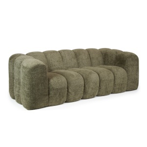 Canapea din textil verde pentru 3 persoane Gajos Quiet Object