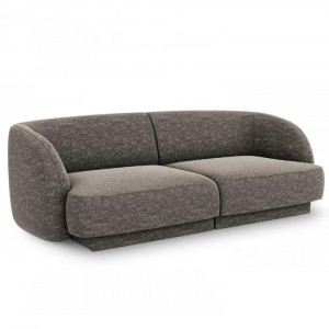 Canapea gri din textil pentru 2 persoane Miley Micadoni