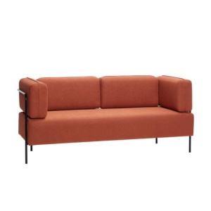 Canapea maro din textil 189 cm Block Hubsch