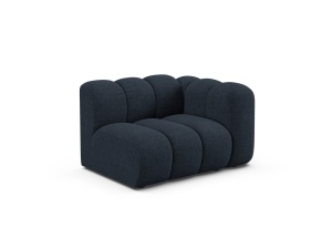 Canapea modulara albastru navy din textil pentru 1 persoana Lupine Chenille Right Micadoni
