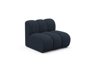 Canapea modulara albastru navy din textil pentru 1 persoana Lupine Chenille Micadoni