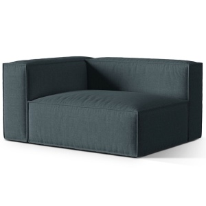 Canapea modulara albastru petrol din textil pentru 2 persoane Nuria Left Structural Micadoni