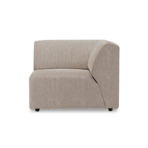 Canapea modulara bej din textil 94 cm Jax Sneak Right HKliving