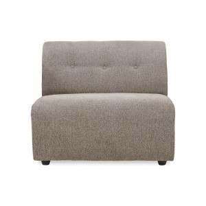 Canapea modulara bej din textil 94 cm Vint Middle HKliving