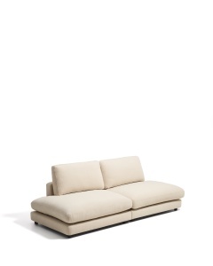 Canapea modulara bej din textil pentru 3 persoane Gala Chenille Kave Home