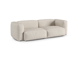 Canapea modulara bej din textil pentru 3 persoane Martina XL Boucle Micadoni