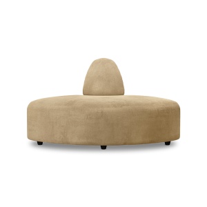Canapea modulara crem din catifea 94 cm Jax Angle HKliving