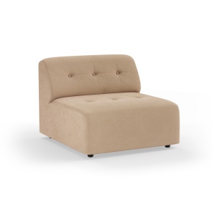 Canapea modulara crem din catifea 94 cm Vint Middle HKliving