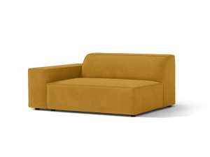 Canapea modulara galbena din textil pentru 1 persoana Jodie Left 122 Micadoni