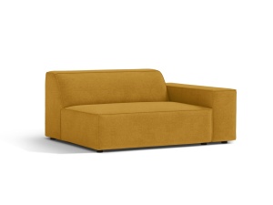 Canapea modulara galbena din textil pentru 1 persoana Jodie Right 122 Micadoni