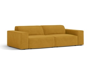 Canapea modulara galbena din textil pentru 3 persoane Jodie 304 Micadoni