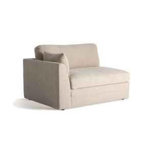 Canapea modulara grej din textil pentru 2 persoane Otley Left Vical Home
