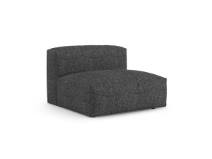 Canapea modulara gri argintie din textil pentru 1 persoana Martina Boucle XL Micadoni