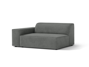 Canapea modulara gri din textil pentru 1 persoana Jodie Left 122 Micadoni