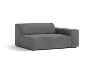 Canapea modulara gri din textil pentru 1 persoana Jodie Right 122 Micadoni
