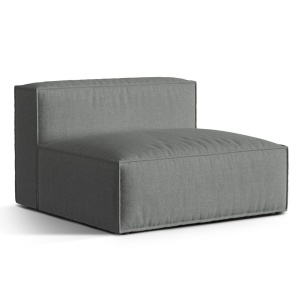 Canapea modulara gri din textil pentru 2 persoane Nuria Structural Micadoni