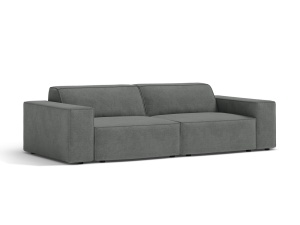 Canapea modulara gri din textil pentru 3 persoane Jodie 304 Micadoni