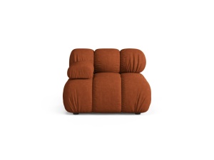Canapea modulara maro caramiziu din textil pentru 1 persoana Bellis Left Liberty Micadoni
