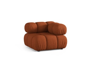 Canapea modulara maro caramiziu din textil pentru 1 persoana Bellis Corner Liberty Micadoni